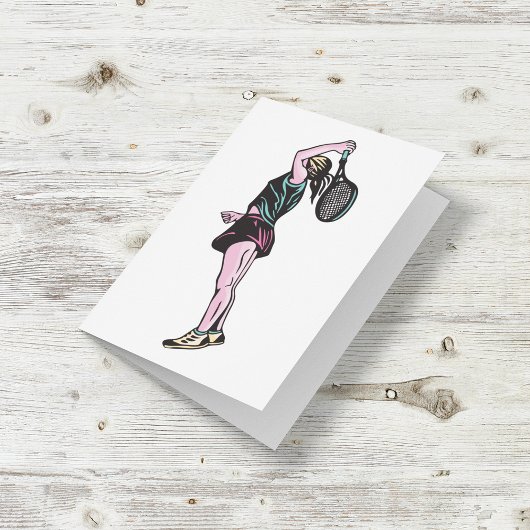 Carte Joueuse féminine de tennis