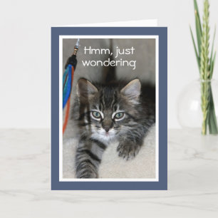 Carte Joueuse Kitten Anniversaire