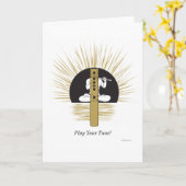 Carte Jouez votre air ! (Fleur jaune)