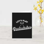 Carte Jouons à Dminton (Fleur jaune)