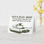 Carte Jouons à l'armée (Fleur jaune)