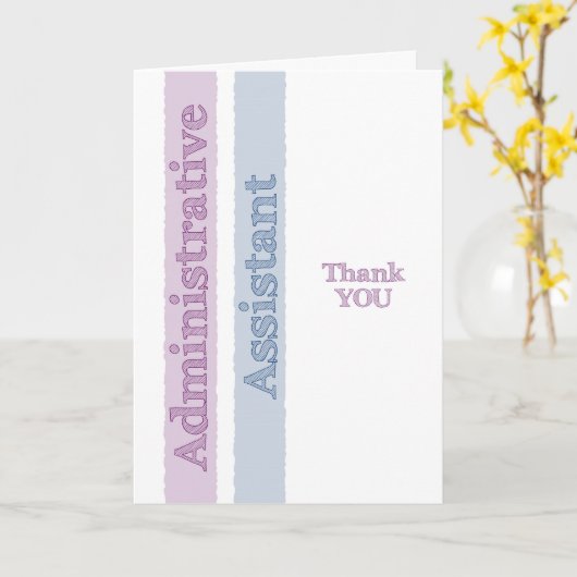 Carte Jour Admin Assistant Administrateurs (Fleur jaune)