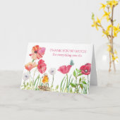 Carte Jour Admin Professionals - Fleurs Aquarelles (Fleur jaune)