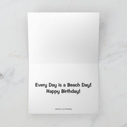 Carte Jour amish de plage (Intérieur)