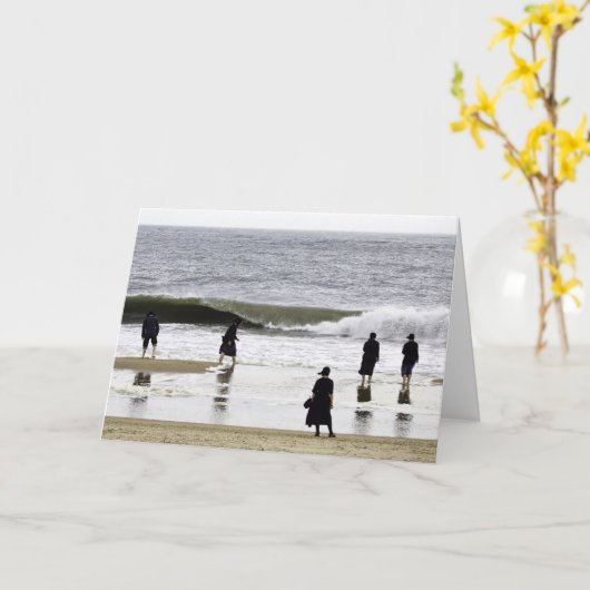 Carte Jour amish de plage (Fleur jaune)