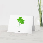 Carte Jour Animé de la Saint Patrick Leprechaun (Dos)