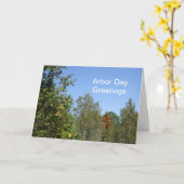 Carte Jour-Arbres d'axe (Fleur jaune)