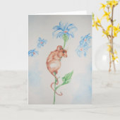 Carte Jour bleu (Fleur jaune)