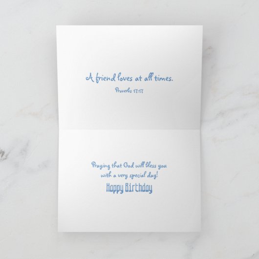 Carte Jour bleu hydrangea (Intérieur)