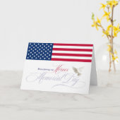 Carte Jour commémoratif commémorant les héros Drapeau et (Fleur jaune)