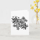 Carte Jour Comp mignonne Saison Comp mûr (Fleur jaune)