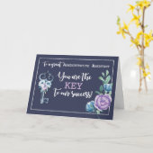 Carte Jour d'Admin d'assistant administratif pro (Fleur jaune)