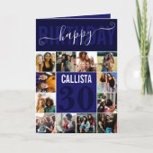 Carte Jour d'anniversaire de la marine moderne personnal (Devant)