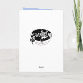 Carte Jour d'anniversaire du dragon de ballons (Dos)