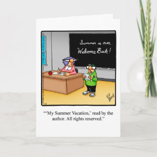 Carte Jour d'appréciation amusant de l'enseignant