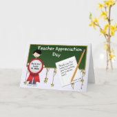 Carte Jour d'appréciation de l'enseignant avec le nom Me (Fleur jaune)