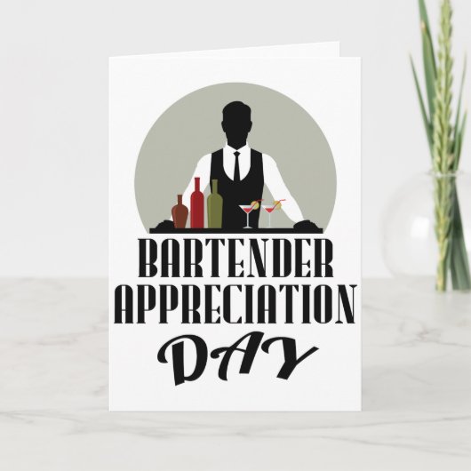 Carte Jour d'appréciation du barman (Devant)