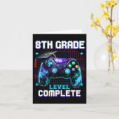 Carte Jour De 8e Année Niveau Terminé Graduation Lui Gar (Fleur jaune)