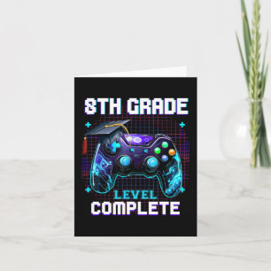 Carte Jour De 8e Année Niveau Terminé Graduation Lui Gar