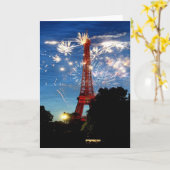 Carte jour de bastille (Fleur jaune)