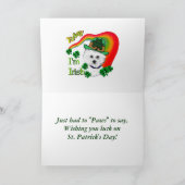 Carte Jour de Bichon Frise St Patrick (Intérieur)