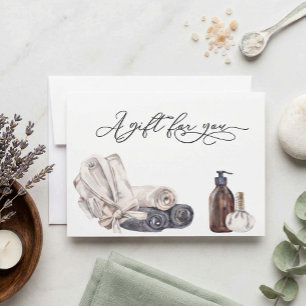 Carte Jour de bon de cadeau de salon de spa de massage