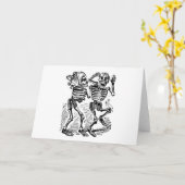 Carte Jour "de Calaveras heureux" Mexique des morts (Fleur jaune)