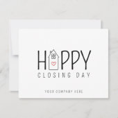 Carte Jour de clôture de maison mignon  (Devant)