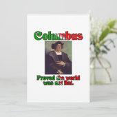 Carte Jour de Columbus (Debout devant)