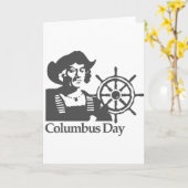 Carte Jour de Columbus (Fleur jaune)