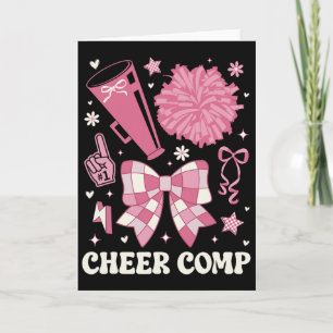 Carte Jour de comp de cheerleading Jour de compétition d