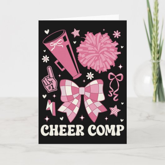 Carte Jour de comp de cheerleading Jour de compétition d (Devant)