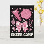 Carte Jour de comp de cheerleading Jour de compétition d (Fleur jaune)