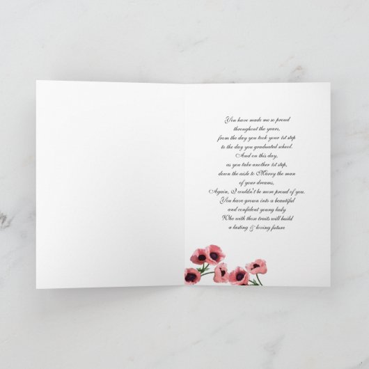 Carte Jour de Daughter (Intérieur)