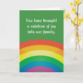 Carte Jour de Gotcha Adoption Arc en ciel de joie (Fleur jaune)