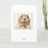 Carte Jour de Groundhog heureux à vous vacances (Dos)