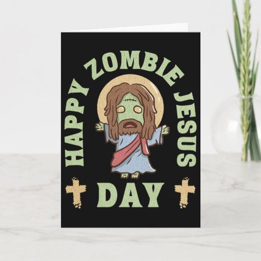 Carte Jour de Jésus Zombie (Devant)