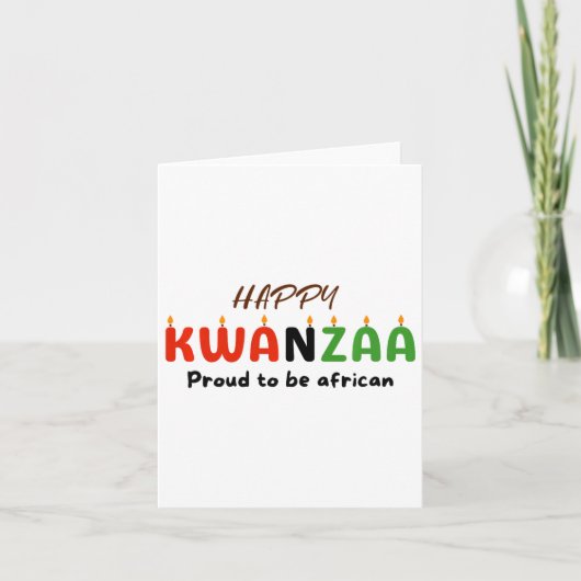 Carte Jour de Kwanzaa (Devant)