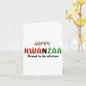 Carte Jour de Kwanzaa (Fleur jaune)