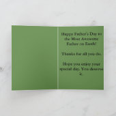 Carte Jour de la fête du Père Vert (Intérieur)