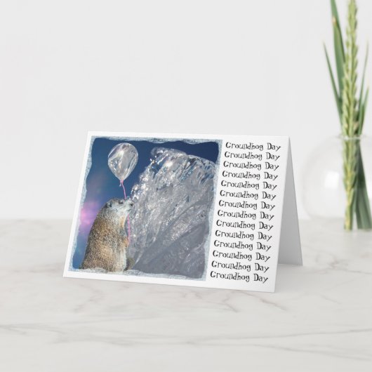 Carte Jour de la marmotte (Devant)