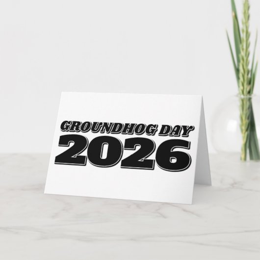 Carte Jour de la marmotte 2026 (Devant)