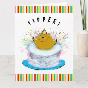 Carte Jour de la marmotte Anniversaire