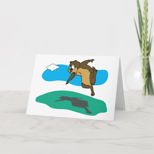 Carte Jour de la marmotte Février 2 - L'Ombre connaît (Devant)