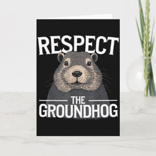 Carte Jour de la marmotte Respectez la marmotte _1