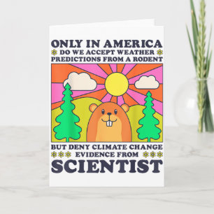 Carte Jour de la marmotte seulement l'Amérique accepte l