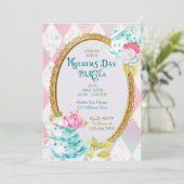 CARTE JOUR DE LA MÈRE, FÊTE DU THÉ, VACANCES (Debout devant)