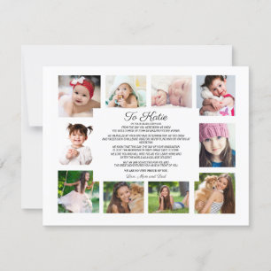 Carte Jour de la remise des diplômes 10 Photo à la fille