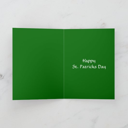 Carte Jour de la Saint Patrick (Intérieur)