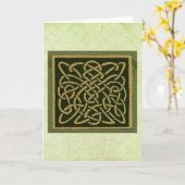 Carte Jour de la Saint Patrick (Fleur jaune)